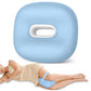 Knee Support Pillow with Ice Silk Cover and Elastic Strap for Side Sleepers