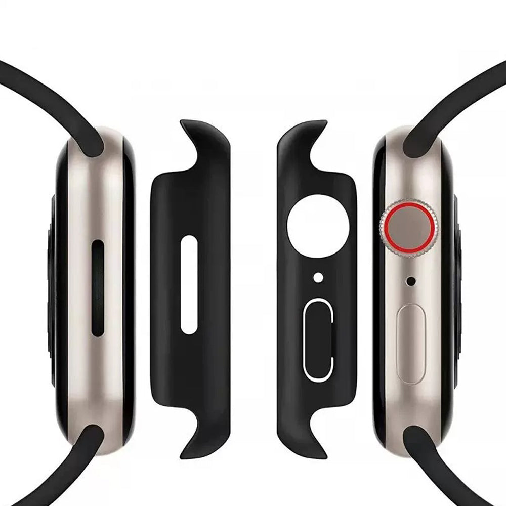 2Pcs Screen Protector Case for Apple Watch Series 10 42mm 46mm-Navy