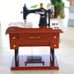 Retro Sewing Machine Music Box with Drawer Storage Desktop Decorative