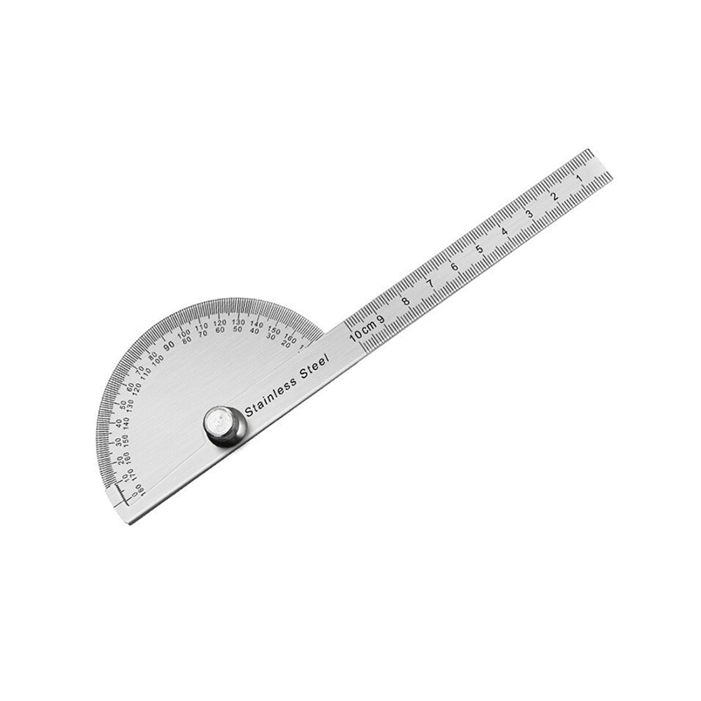 180 Degree Stainless Steel Protractor Angle Finder Arm Measuring Gauge Ruler