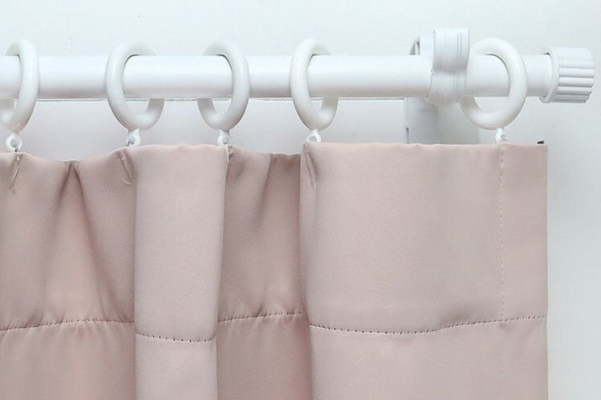 1-Pair Clip-On Curtain Rod Holder No-Drill Window Frame Mount for Dorm Room