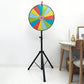 60cm Prize Wheel 15 Slots Colour Spinning Wheel with Adjustable Tripod Floor Stand