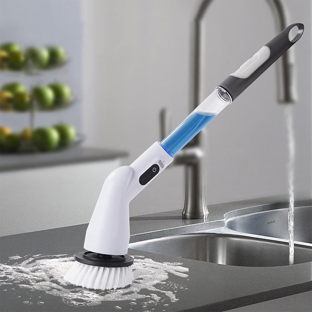 Electric Spin Scrubber with Replaceable Brush Heads Shower Cleaner Brush