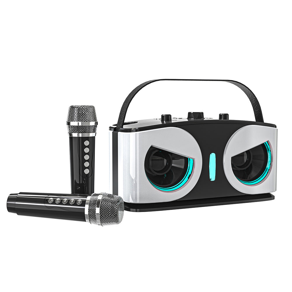 Bluetooth 5.3 Karaoke Machine With 2 Wireless Microphones Bluetooth Karaoke Speaker