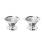 2Pcs Reusable Coffee Tea Filter Mesh Stainless Steel Funnel with Base