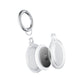 2Pcs For Apple AirTag Case Clear TPU Protective Cover with Key Ring Transparent