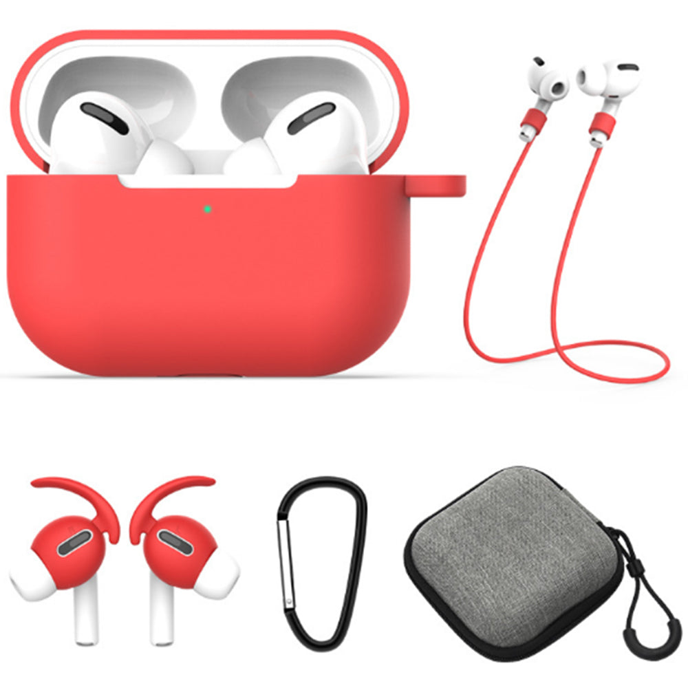 Silicone Case Cover Accessories Kits For AirPods Pro Earphone