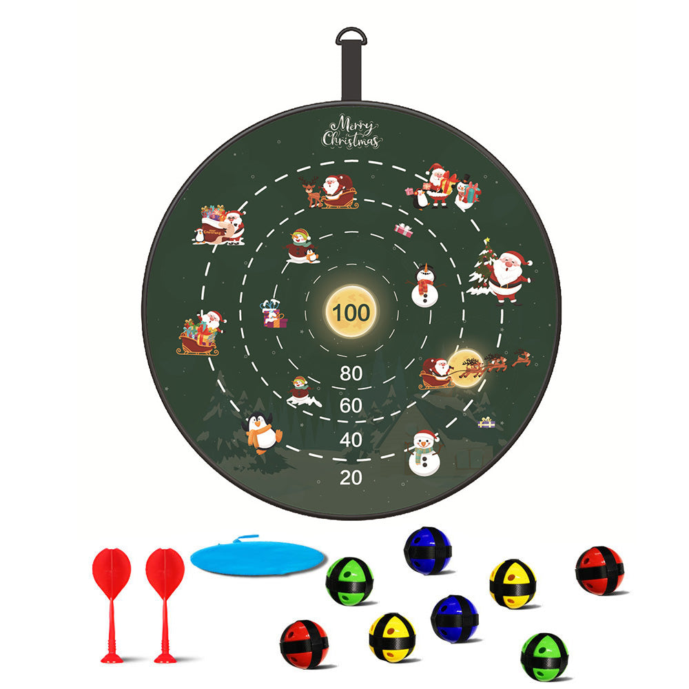 72CM Christmas Large Dart Board With 12 Sticky Balls Dart Board Game