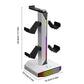 RGB Game Controller Holder Desktop Headset Stand With 9 Light Modes