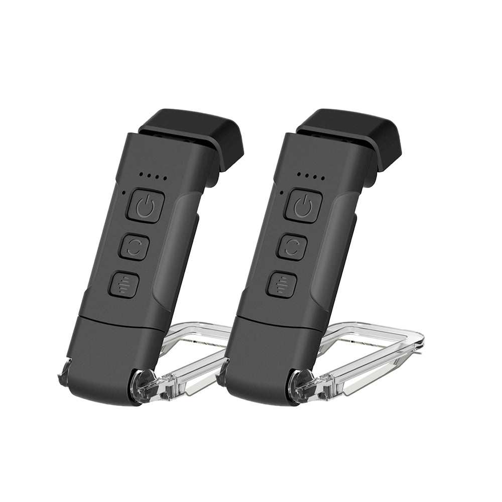 2Pcs USB Rechargeable Book Clip Bookmark Lamp
