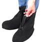 Reusable Non-Slip Water-Resistant Rain Boot Covers with Zipper for Riding Walking