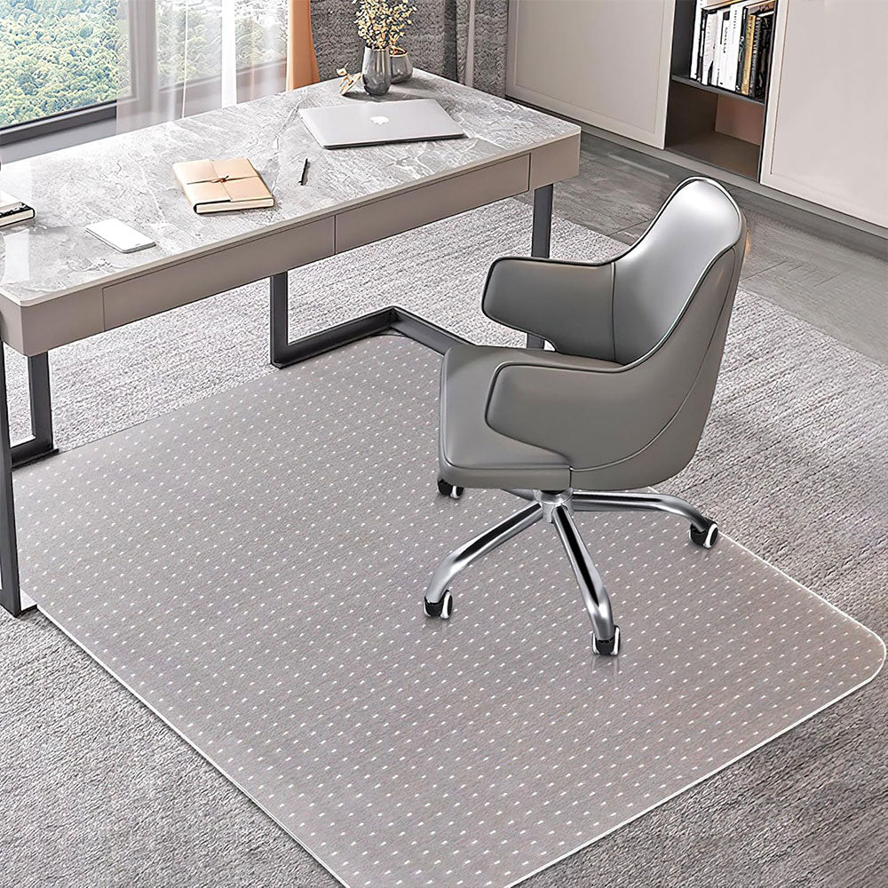 Non Slip Office Chair Desk Floor Mat Computer Carpet PVC Plastic Frosted Protector