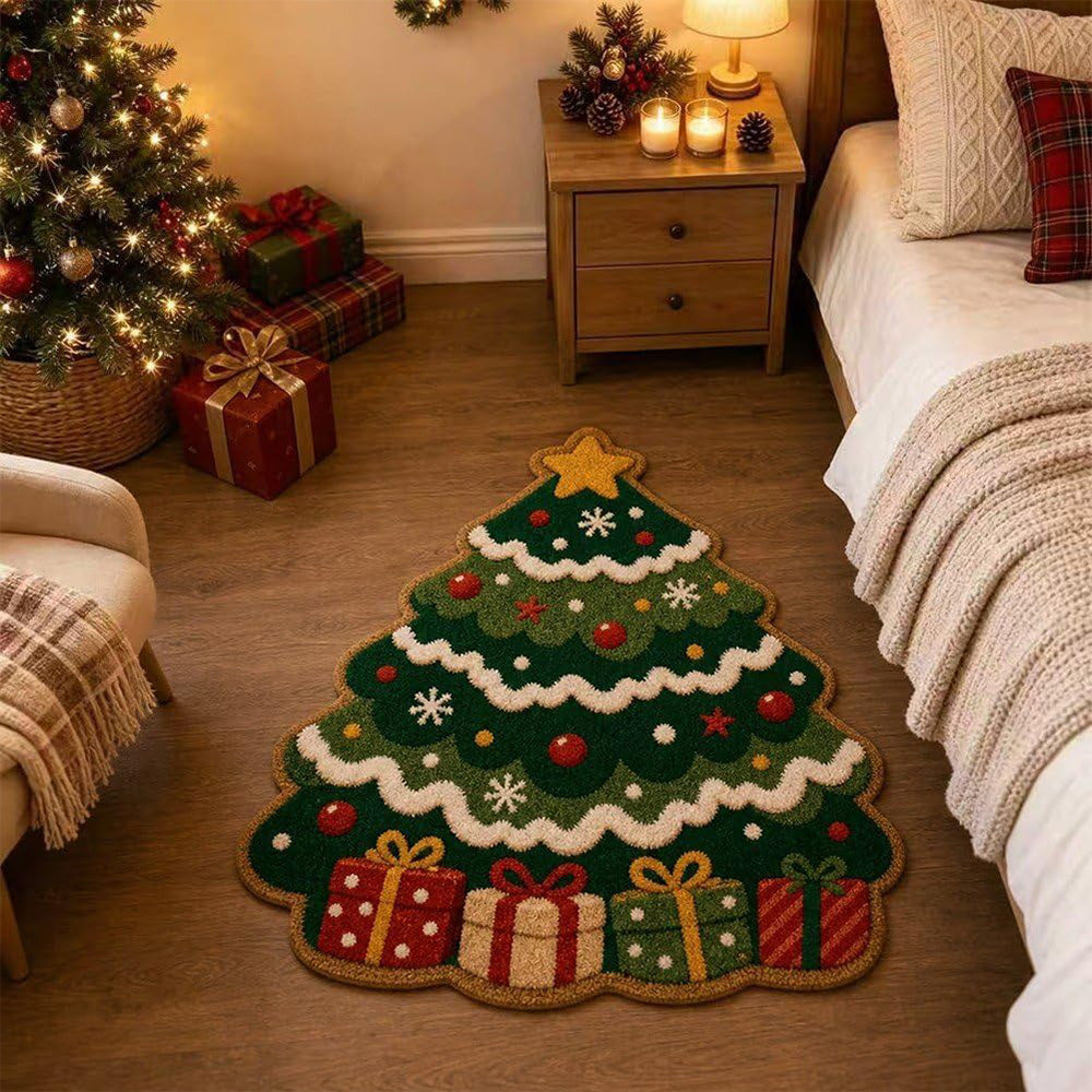 Soft Christmas Velvet Floor Mat-Style 2