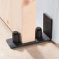 4Pcs Wall Mounted Sliding Barn Door Floor Guide for Flush Bottom Adjustable Stay Rollers