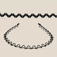 6Pcs Invisible Metal Headband Non Slip Hair Hoop for Women Men with Elastic Band