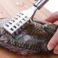 2Pcs Stainless Steel Fish Scaler Brush Scale Scraper Skin Remover Kitchen Seafood Clean Tool