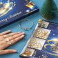 24 Days Countdown Jewelry Christmas Advent Calendar Bracelets Necklaces Earings Kit