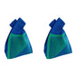 2Pcs Cute Knitted Wrist Bag-Blue Line