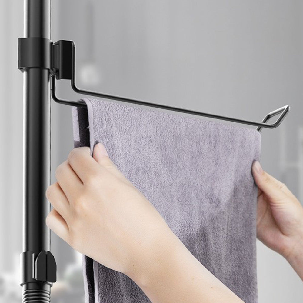 6 Tier Telescopic Shower Caddy Corner Carbon Steel Corner Shelf for Bathroom Kitchen