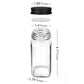 Clear Square Spice Storage Glass Jar Kit with Lid