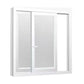 4Pcs 50cmx1m Clear Frosted Window Glass Removable Privacy Film