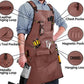 Woodworking Apron for Men Canvas Welder Aprons with Multi-Tool Pockets