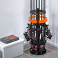 Rotating Fishing Rod Holder with Wheels Holds Up to 16 Poles Fishing Rod Rack for Home Tackle Shop