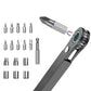 12 in 1 Ratcheting Pocket Screwdriver Gifts for Men 90 Degree Right Angle Screwdriver