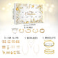 Jewellery Advent Calendar 24 Day Countdown Christmas Calendar with Gold Necklace Rings Earrings Bracelet Gift Set
