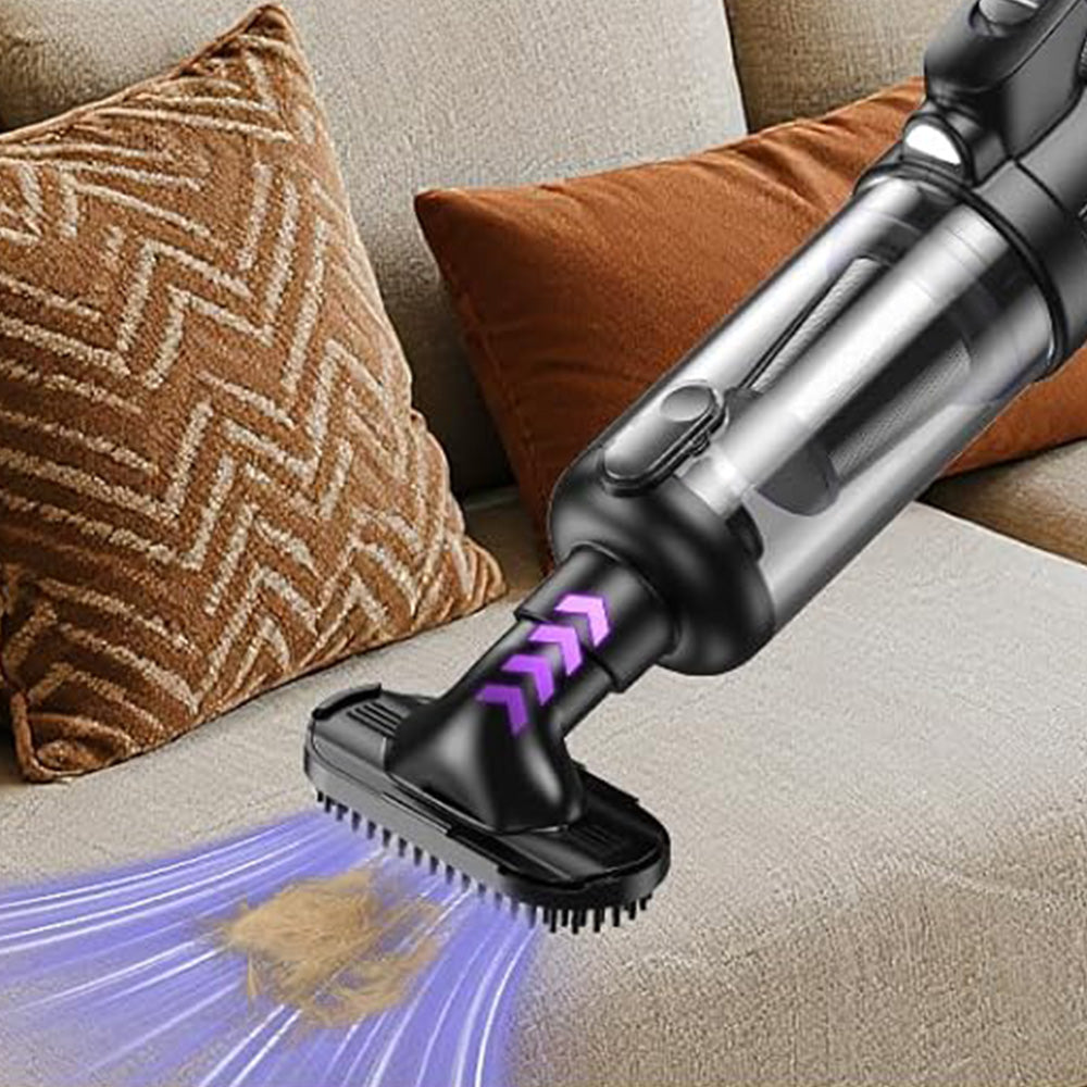 Car Vacuum 8000PA Portable Vacuum Cleaner and Air Duster with LED Light for Office