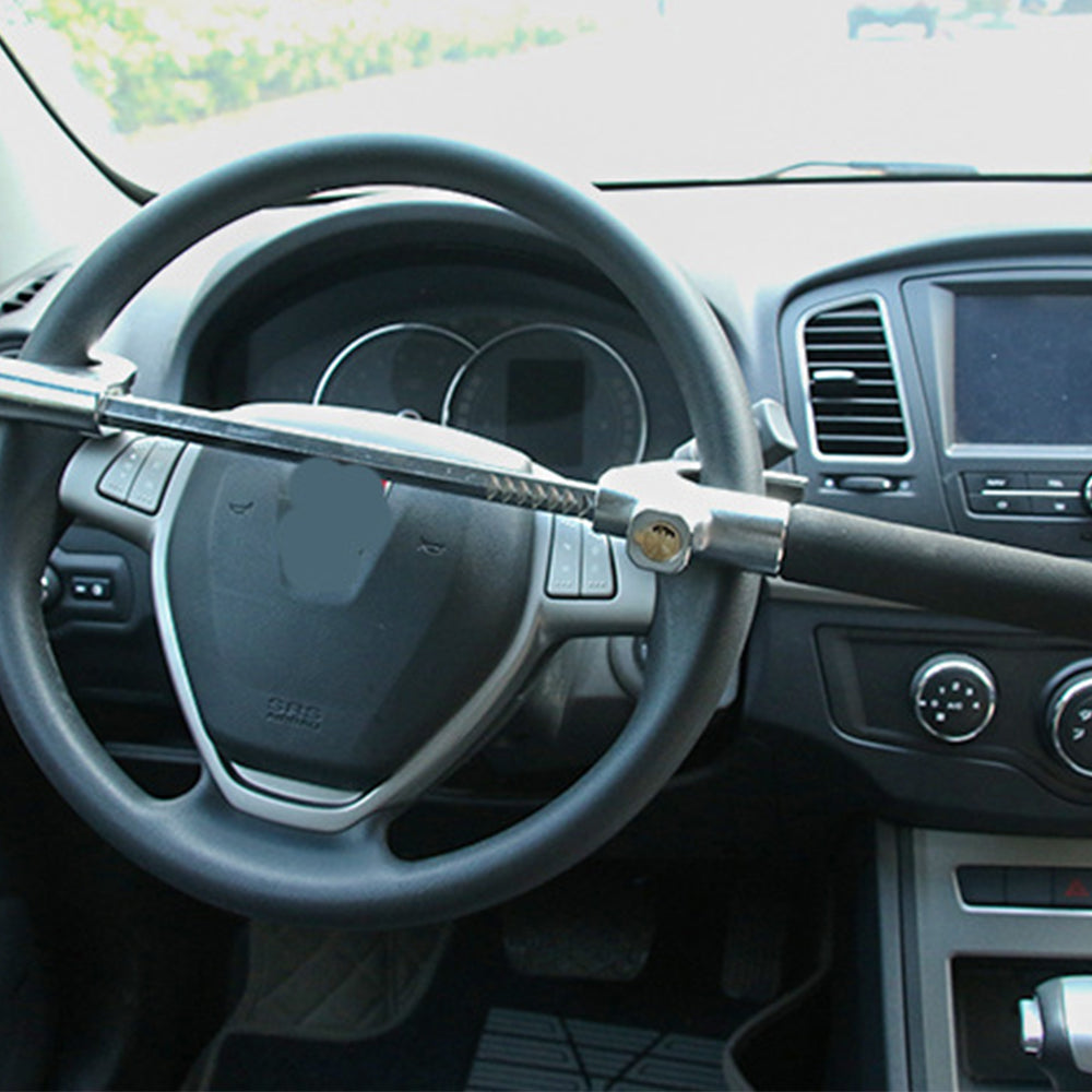 Universal Steering Wheel Lock with Emergency Window Breaker Function