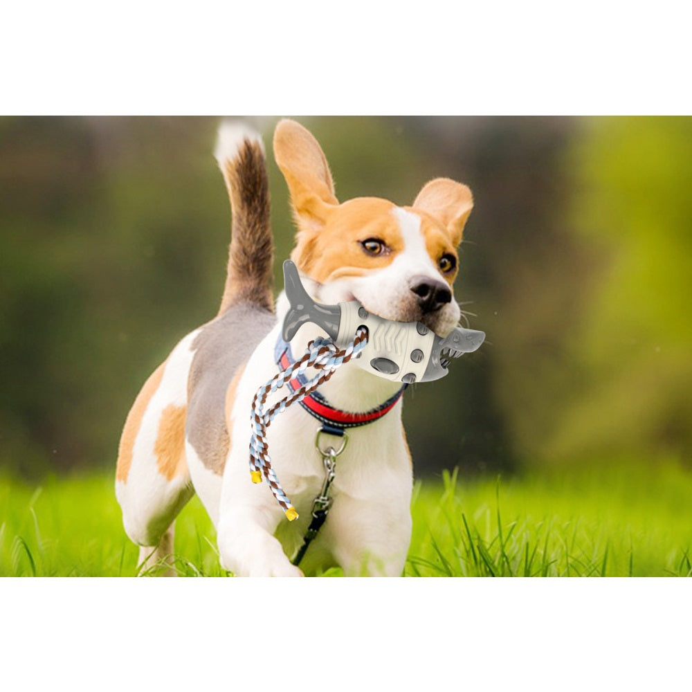 Dog Treat Dispensing Toy Shark Shaped Slow Feeder Toy for Indoor Outdoor Dogs Puppy