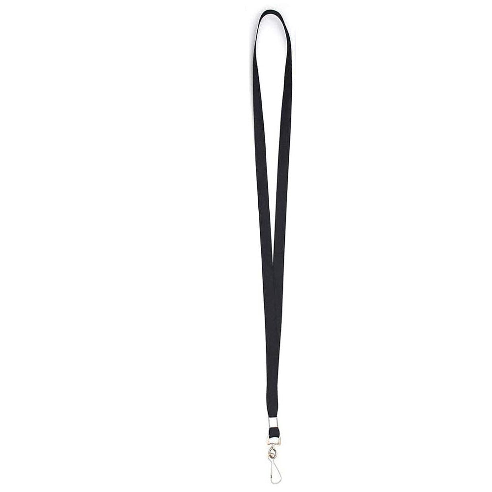 50 Flat Polyester ID Badge Lanyards with 360 Degree Swivel Hooks