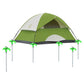 15Pcs Heavy Duty Steel Screw Drill Camping Tent Pegs with Glow in the Dark Head