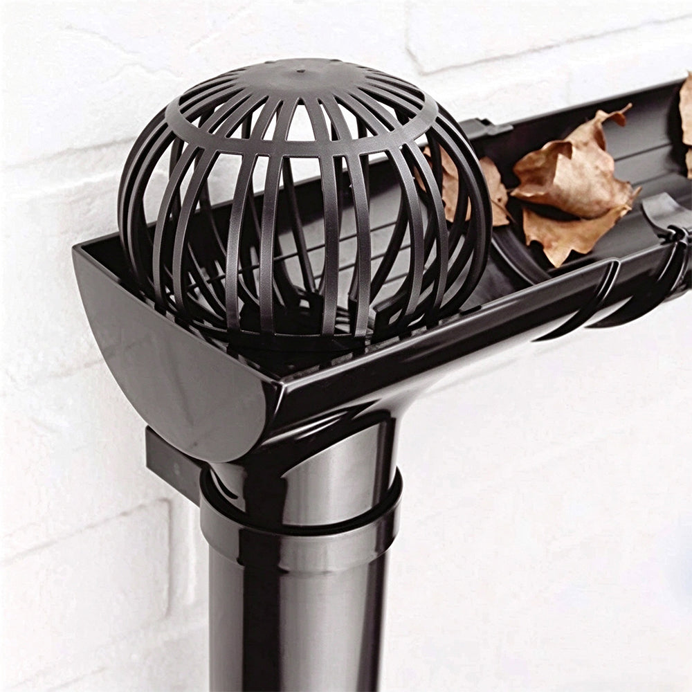 4 Pack Thick Round Mesh Gutter Downspout Guards for Leaves and Debris