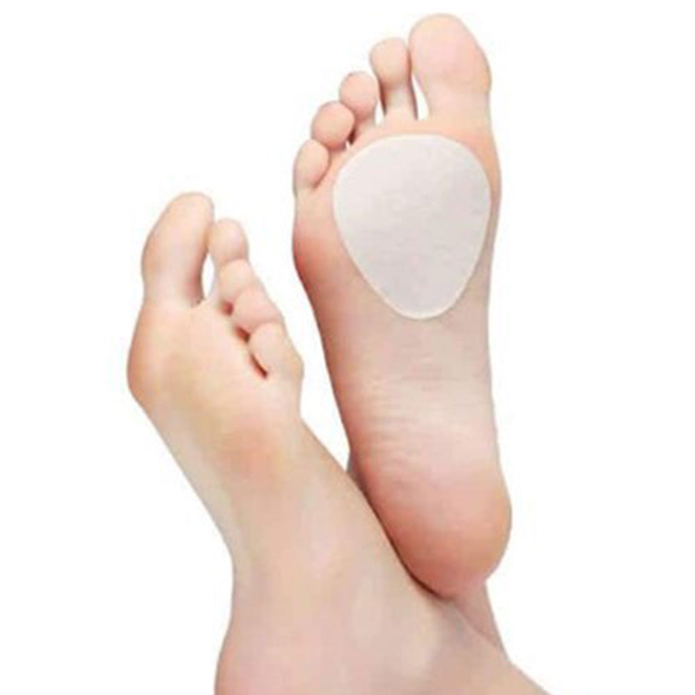 12Pcs Felt Forefoot Cushion Pads Oval Metatarsal Insoles for High Heels