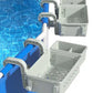 Hanging Removable Poolside Storage Basket with Cup Holders