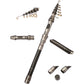 Carbon Fibre Telescopic Fishing Rod Portable Travel Spinning Pole Sea Freshwater