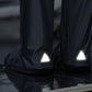 Water-resistant Shoe Covers with Reflective Strip Anti Slip Rain Boot Covers for Cycling Hiking-Black