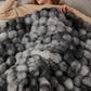 Bubble Tie Dye Throw Blanket Soft Cozy Microfiber Lightweight Warm for Couch-Dark Grey