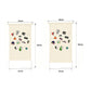 2 Piece Canvas Pin Badge Organizer Display Banners for Wall Hanging