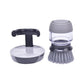 Dish Scrub Brush with Soap Dispenser Palm Scrub Washing Brush Pressing Cleaner