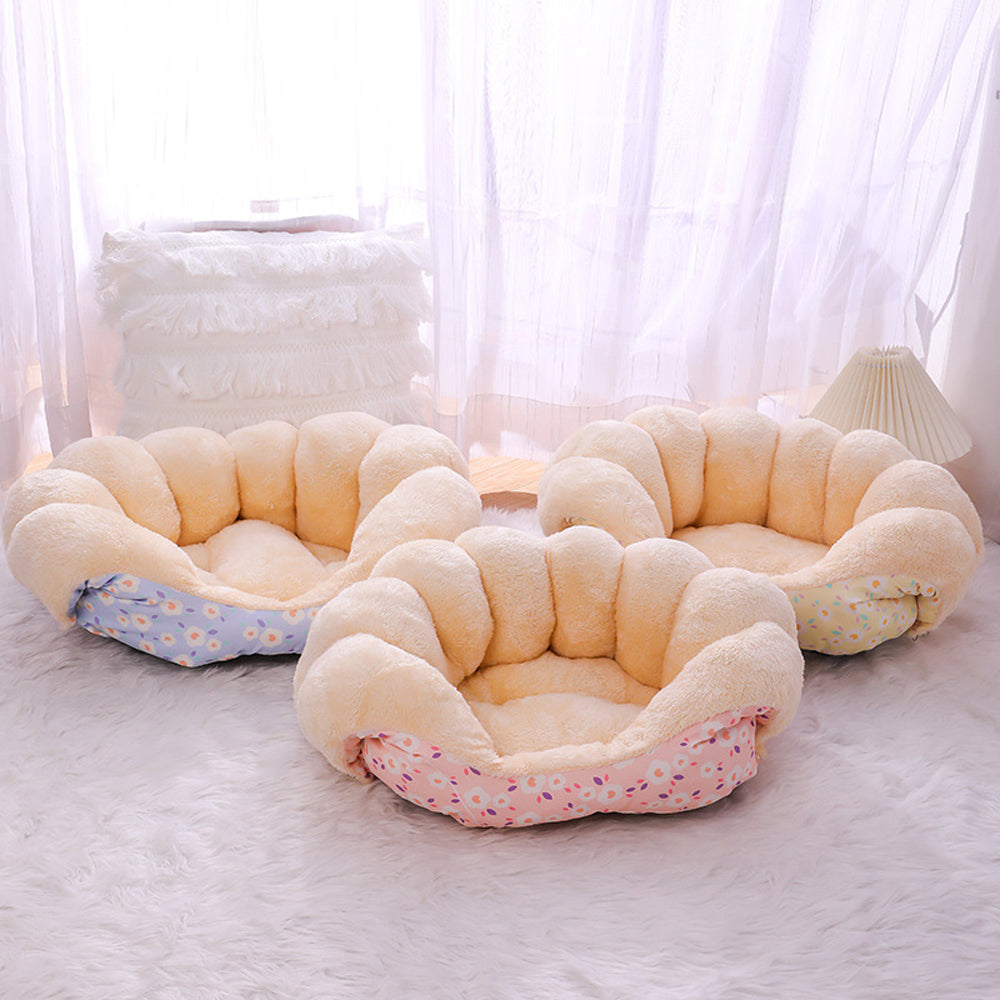 2-in-1 Bed and Couch Warming Cat Sofa Bed