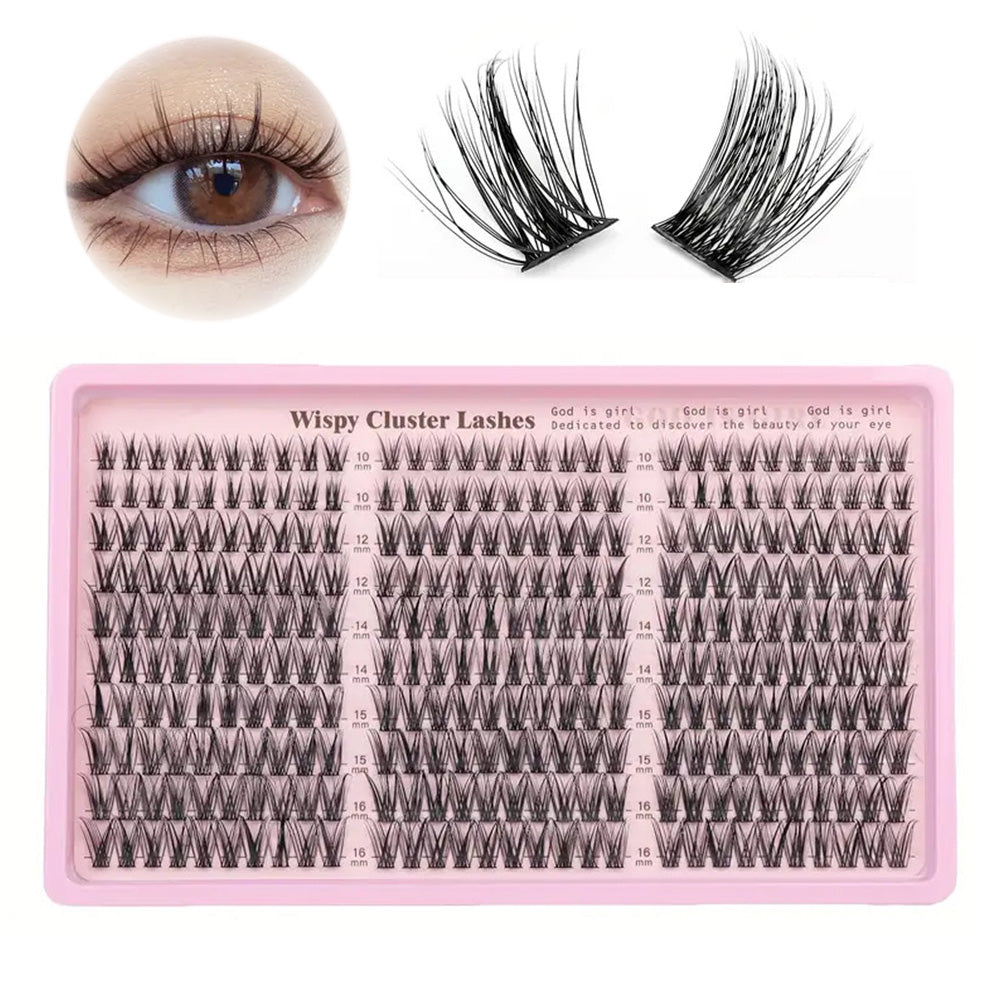 Individual Lash Clusters Kit 10-16mm Wispy