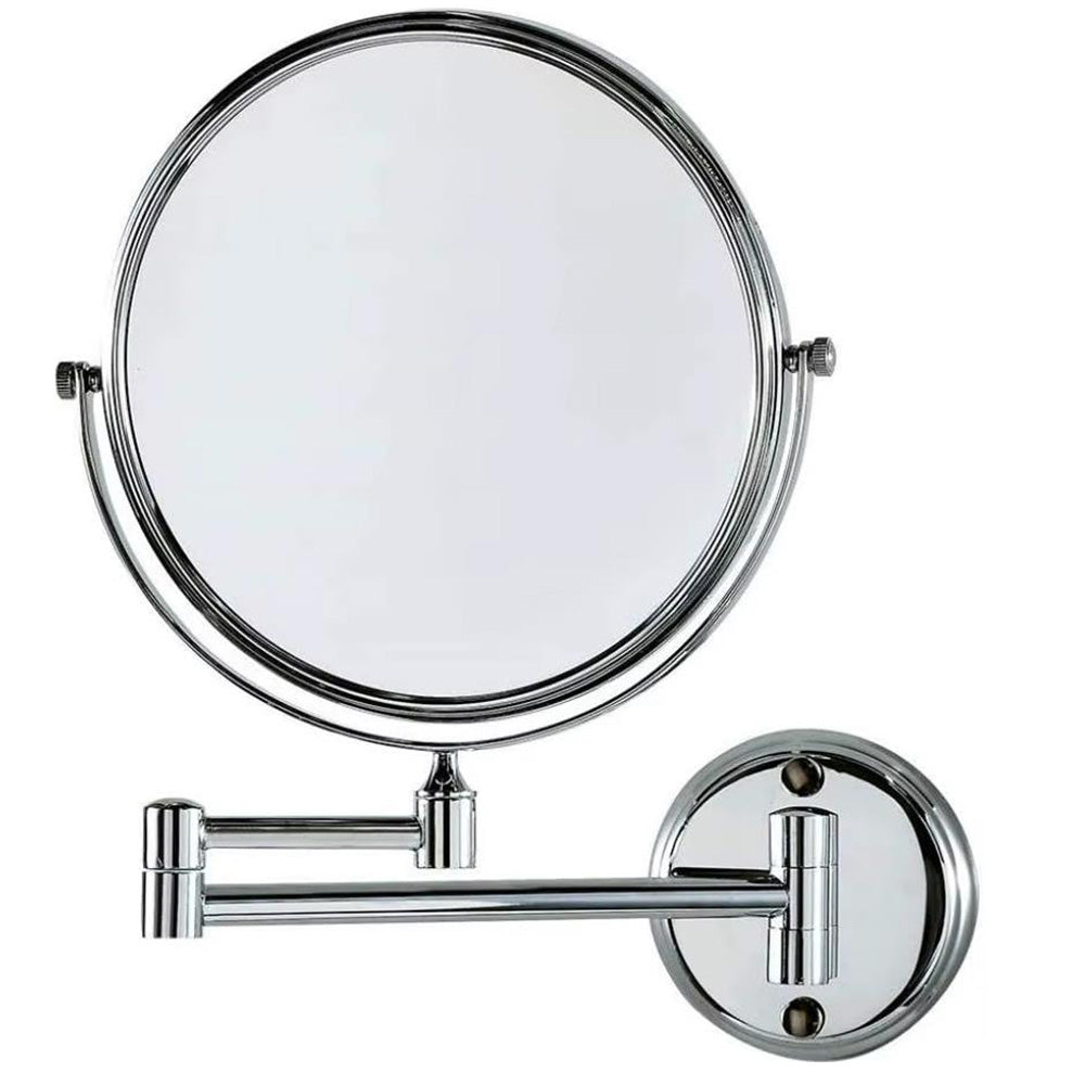 Extendable Wall-Mounted Makeup Mirror 3X Magnifier Double-Sided Bathroom Mirror