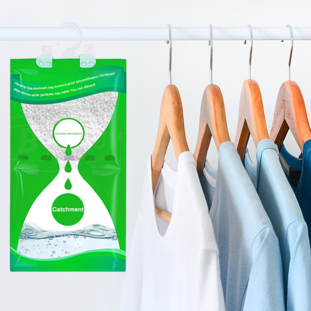 5Pcs Dehumidifier Bag Hanging Wardrobe Drying Anti-mold Agent