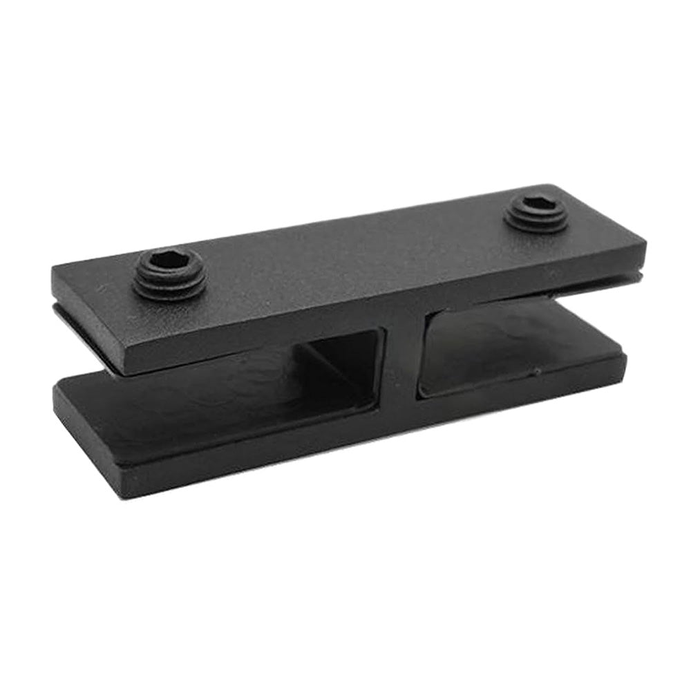 304 Stainless Steel Pool Fence Glass Clamp for 10 to 12mm Panels-Black