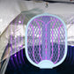 Foldable Electric Mosquito Swatter with Charging Base Station Mosquito Zapper Fly Killer Rechargeable Bug Zapper