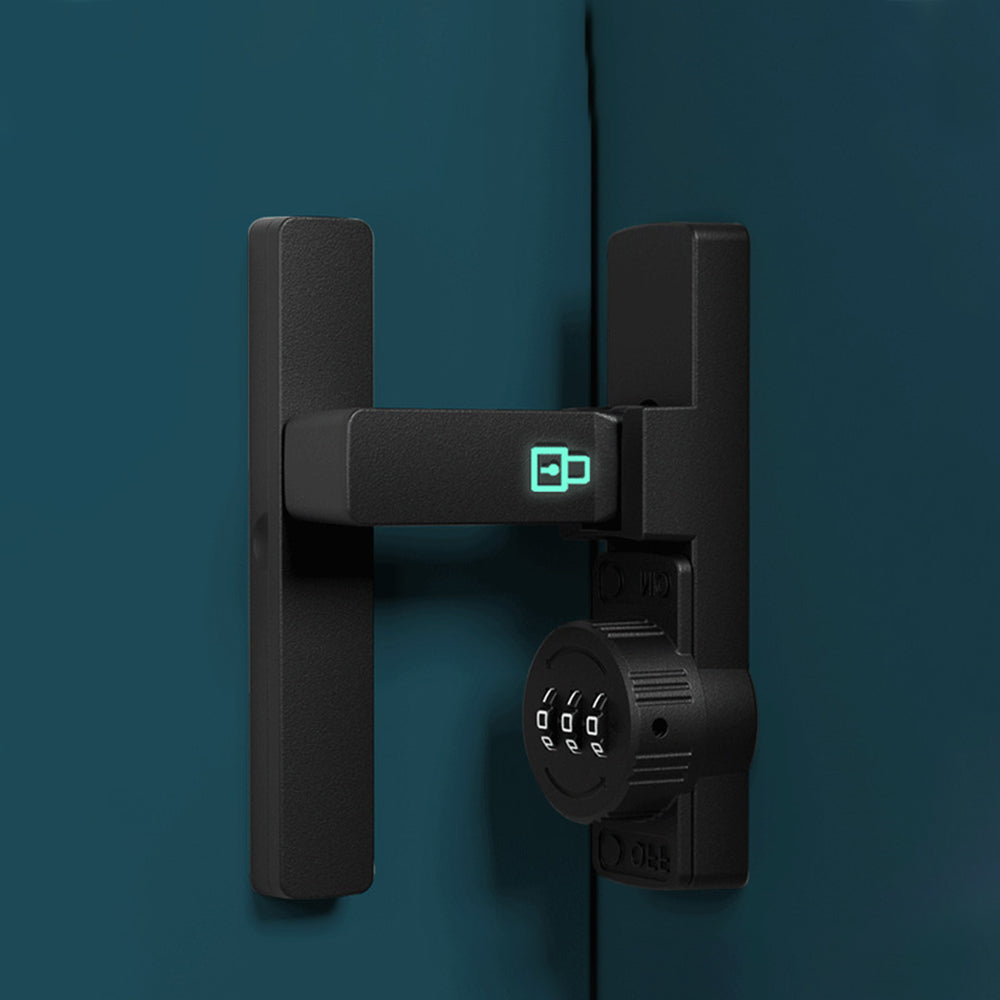 Black Password Right Angle Luminous Lock Sliding Barn Door Latch