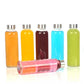 6Pcs 500ml Glass Sports Water Bottle Set with Cord